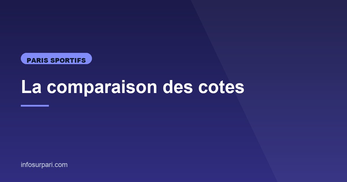 Illustration de l'article consacré à la comparaison des cotes