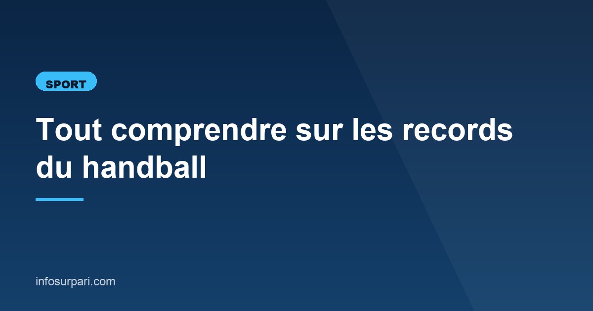 Illustration de l'article consacré aux records du handball